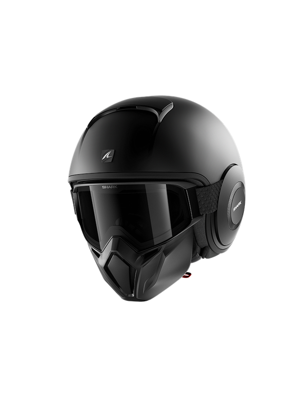 Casco jet shark street fashion drak