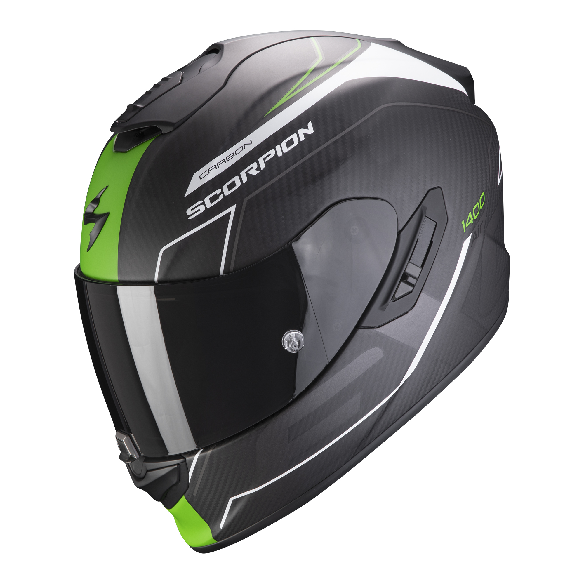 CASCO DE MOTO DE FIBRA DE CARBONO, EXO1400 CARBON AIR BEAUX Matt